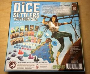 Stalo žaidimas Dice Settlers Western Sea