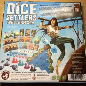Stalo žaidimas Dice Settlers Western Sea