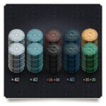 Brass Iron Clays 200 Printed Box with Chips - Image 2