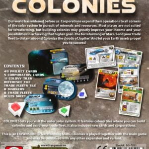 Stalo žaidimas Terraforming Mars - The Colonies