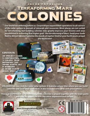 Stalo žaidimas Terraforming Mars - The Colonies