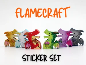 FlameCraft Meeple Stickers